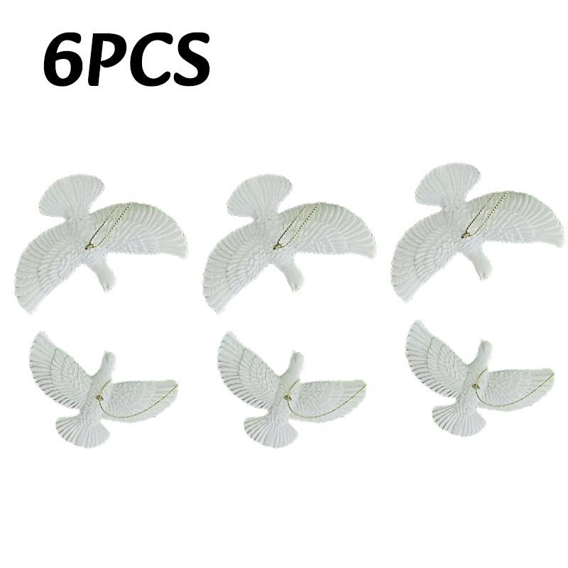 1-6 szt. Zawieszka Gołąb Pokoju Żywica Ozdoba Świąteczna Festiwal Gołębie Pokoju Prezent Kreatywna Dekoracja Domu Podwórka Gołąb Przyjaźni