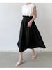 Women Summer High Waist Loose Patchwork Bud Dress Japanese Style Flowy Comfortable Dress Lightweight High Recognition Elegant Flattering Chic Dress