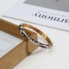 Zinc Zinc Zinc Alloy Cloisonne Open Bangle Elegant Retro Court Floral Cuff Classic Enamel Bracelet  Women