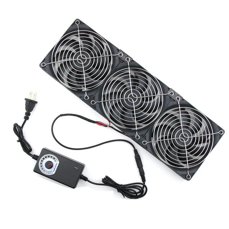 12V DC 120mm 3000RPM Fan 12025 Cooling AC Power Controller 12cm 220V Btc Machine Chassis Workstation Cabinet Radiator Server