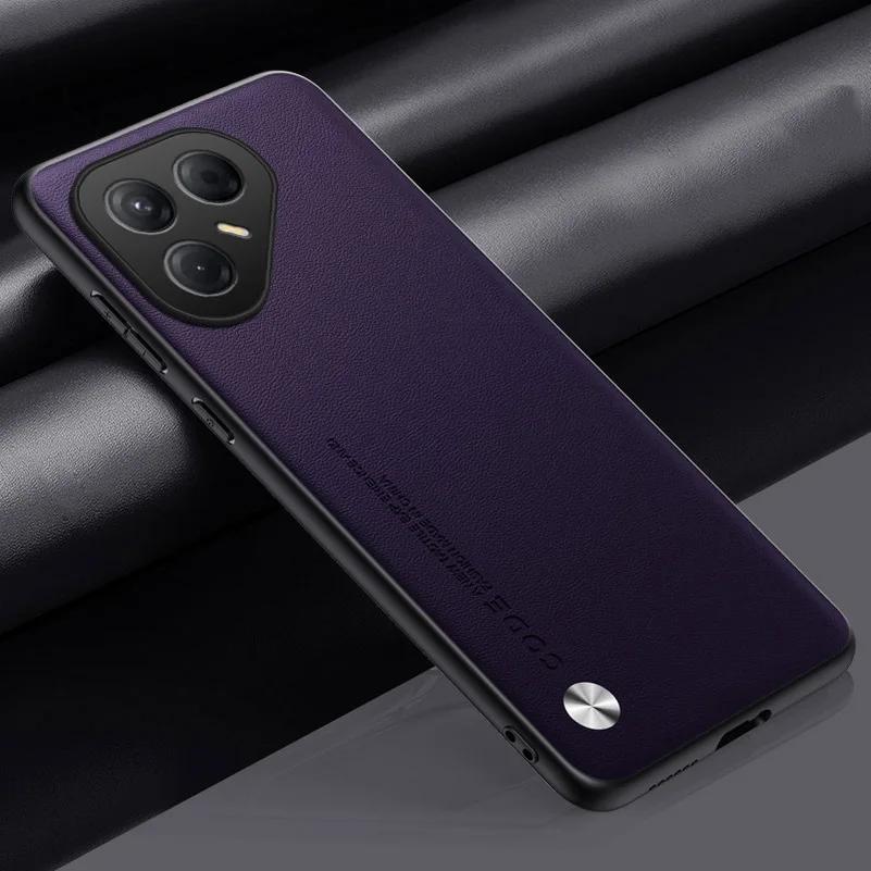 Case for POVA 7 4G Plain PU Leather Case for Tecno POVA 7 Pro Ultra NEO 6 Silicone Matte Bumper Soft Frame Shockproof Cover