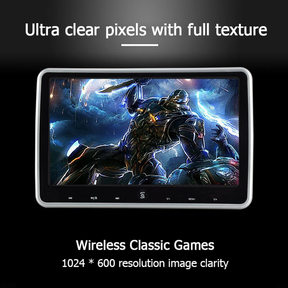 Ultra-thin LCD Display 10.1Inch Car Headrest Monitor AV Player Mirror Link FHD1080P Video Screen With USB/SD Multimedia