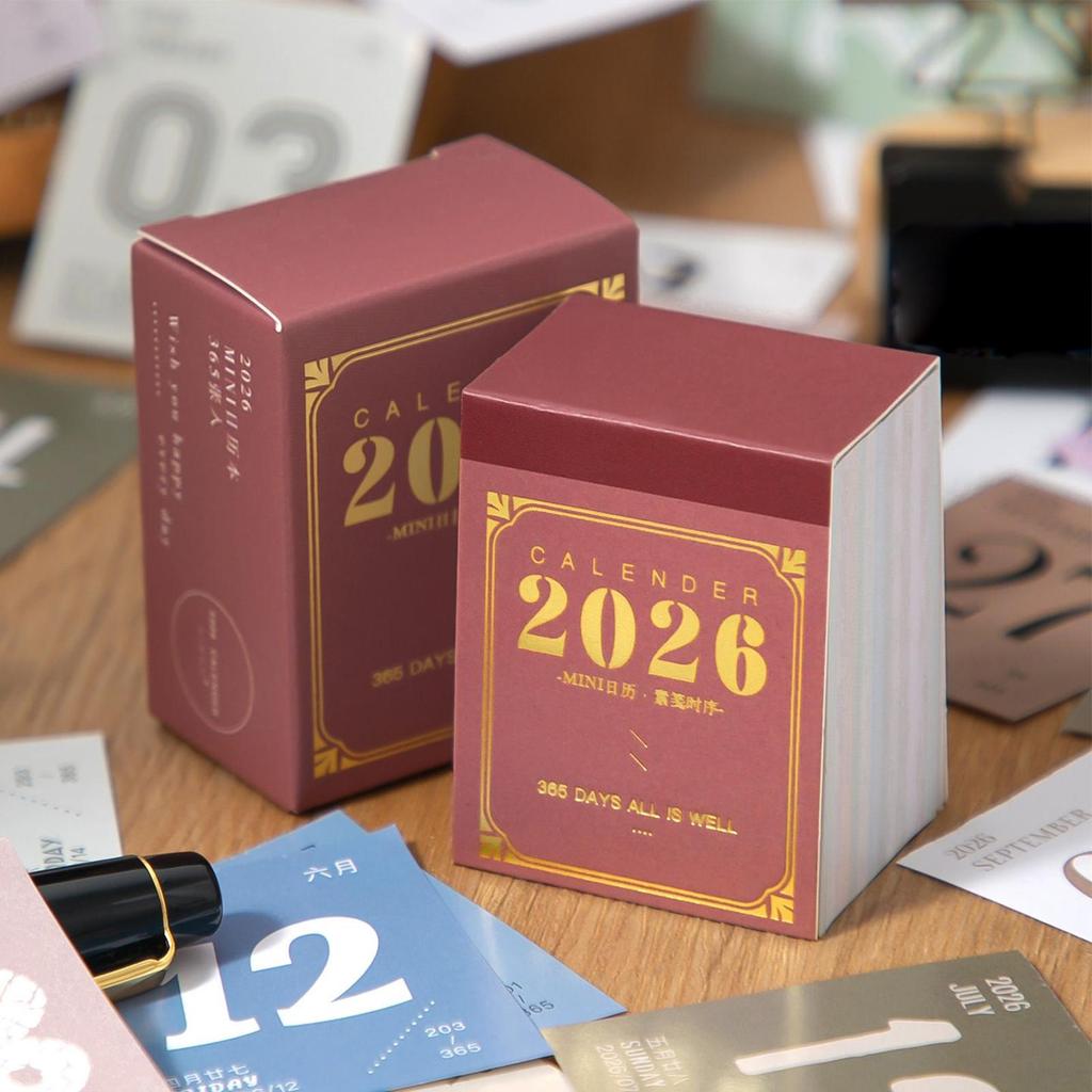 2026 Mini Calendar Daily Tear-Off Portable Agenda 2026 Daily Calendar Mini Planner for Planning Schedule Appointment Home School