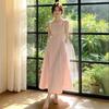 The Small Man Is Huge and Good-looking French Pink Sleeveless Dress, Children's Early Summer Unique and Beautiful High-end A-word Long Dress