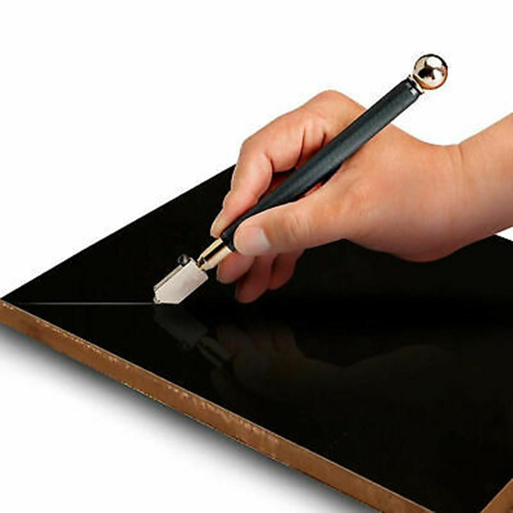 Precise Glass Cutter with Oil Lubrication for Craft and Household Use