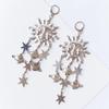 Sun Goddess Star Charm Earrings