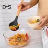 12Pcs Silicone Kitchenware Set Turner Spatula Spoon Non-Stick Heat Resistant Cooking Utensils with Wooden Handles Storage Bucket for All Cookware