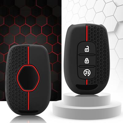 3 Buttons Silicone Remote Key Cover For Renault Duster Sandero Logan Clio Captur Laguna Scenic Fob Case