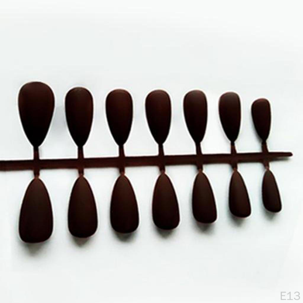 24Pcs Salon Artificial False Nails Tips Cosplay Matte Nail
