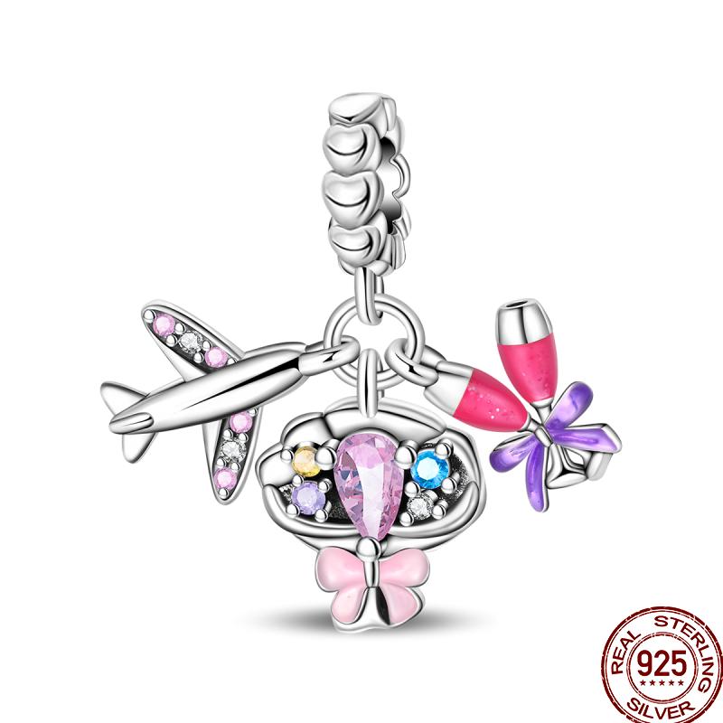 Copper Beach Ocean Vacation Drink Starfish Charm Beads Suitable Fit Pan Original Bracelet Diy Holiday Jewelry Gift