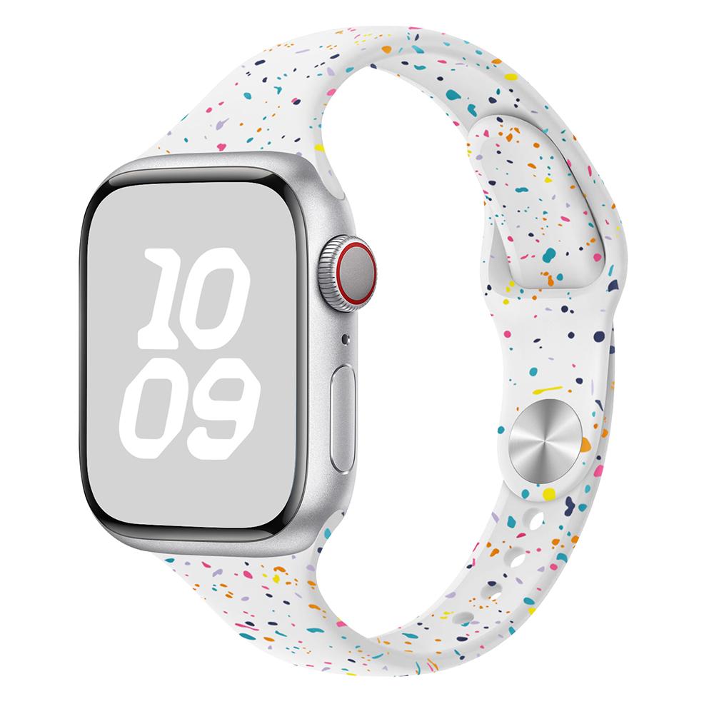 Original Silikonarmband für Apple Watch Band 44mm 45 46 40 41 38 42mm Armband Atmungsaktiv iwatch Serie 10 9 8 SE 7 6 Ultra 2 49mm