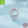 Heart Of The Ocean S925 Sterling Silver Beaded Texture Design Sense Love Diy Bracelet Bead Accessories