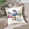 C-Crayron S-Shin-Chan Pillow Case Cushion Cover Soft Cute Throw Pillow Case For Car Sofa Pillowcase Polyester With Zipper