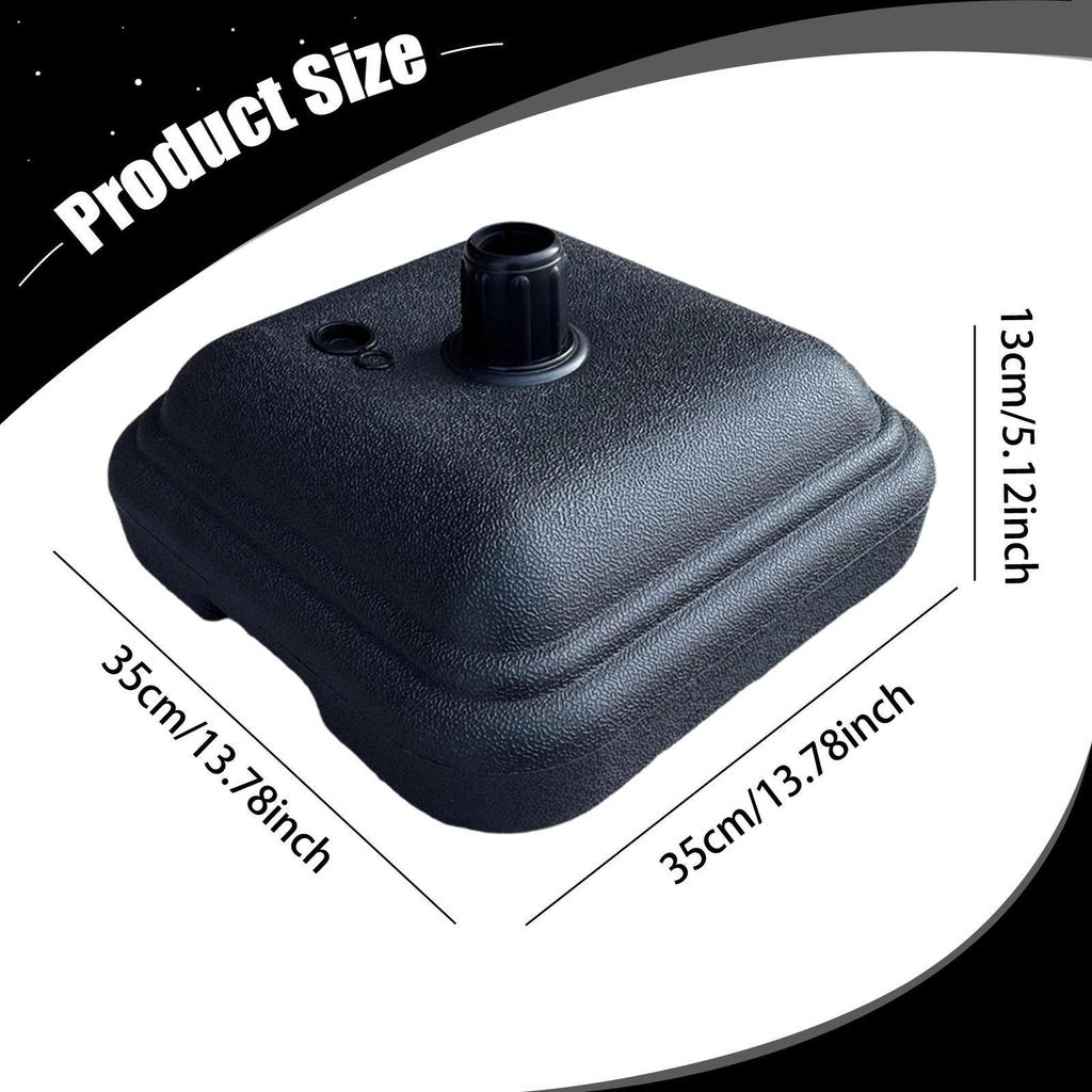 Umbrella Base Parasol Water Filled Square Heavy Duty Stable Versatile Holder for