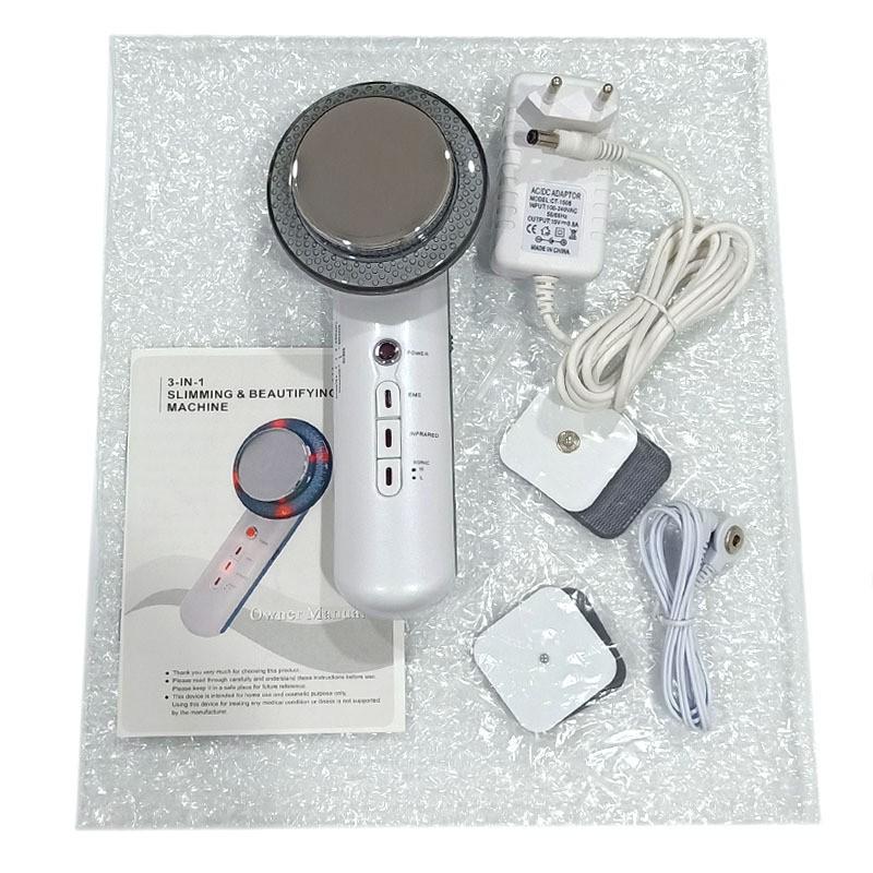Cross-border 3-in-1 Slimming Instrument: 40k Cavitation, EMS Microcurrent, Ultrasonic Beauty Device for Home Use
