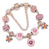 Roségoldenes Gänseblümchen & Buntes Schmetterlings-Damenarmband - Exquisites Temperament-Geschenk