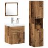 Bathroom Furniture Set with Shelf 4 pcs Reclaimed Wood Effect Wood Based Material
