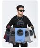 Herren Übergröße Locker Geschnitten Langarm Herbst T-Shirt (300 Jin)