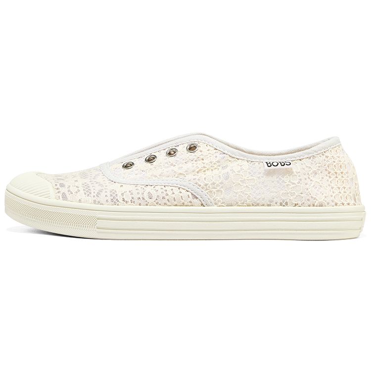 Skechers Bobs B Cool Comfortable Casual Low Top Canvas Shoes Women sneaker Off-White 113821-OFWT 35.5