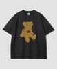 Geulaenpini Stitch Bear Oversized Short Sleeve Tee - Black