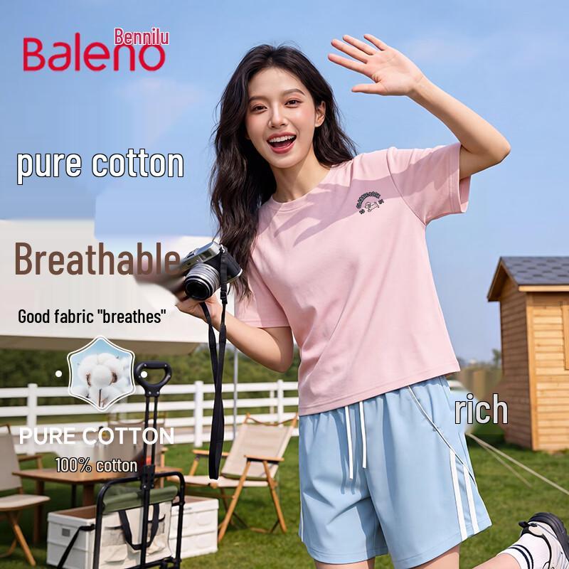 Baleno Women s Cotton Pink Puppy Graphic T-Shirt XL розовый
