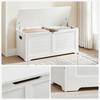 Panca Contenitore da Petto 40x100x46cm Seduta con coperchio bianco