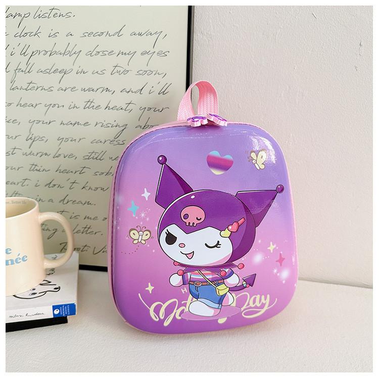 Adorable Cartoon Backpack For Kids Nylon Lightweight Cute School Bag Kuromi