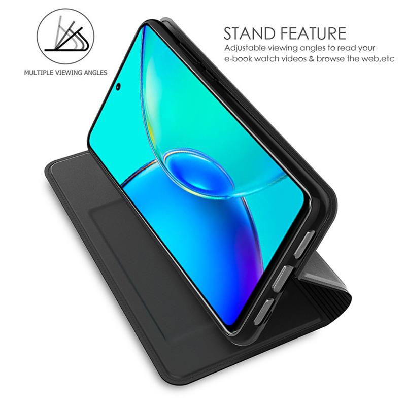 

For vivo X200 Ultra 5G Case PU Leather Phone Cover with Card Holder Stand Blue