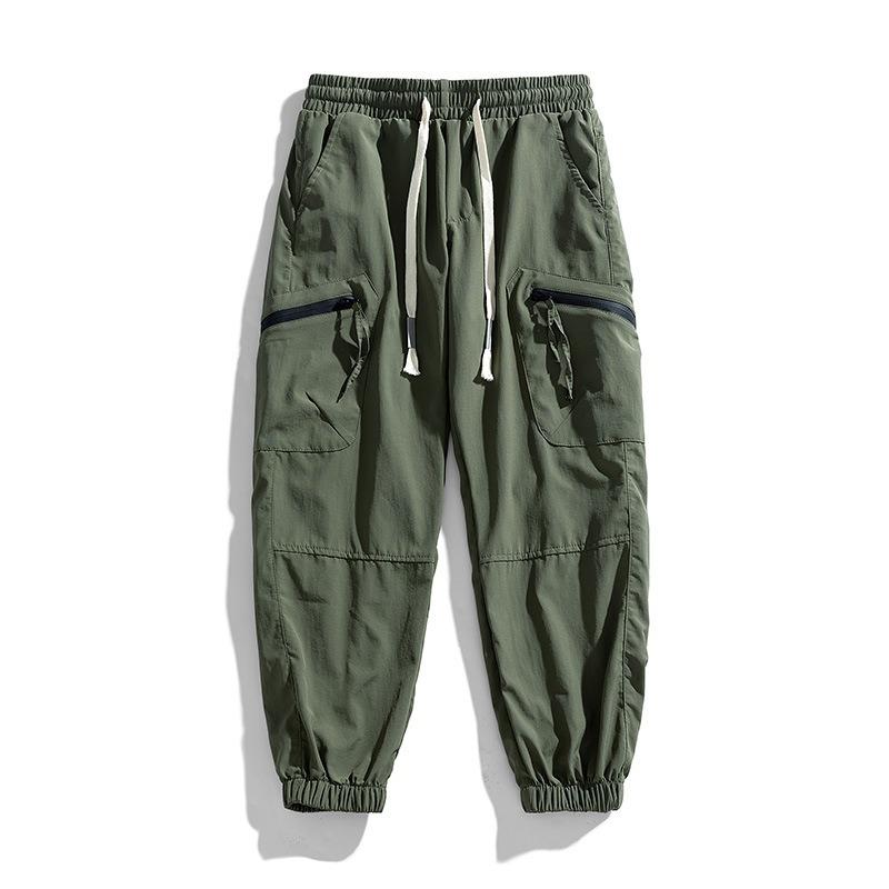 Summer men's casual pants fashion loose and versatile sports leggings men's mid-rise overalls