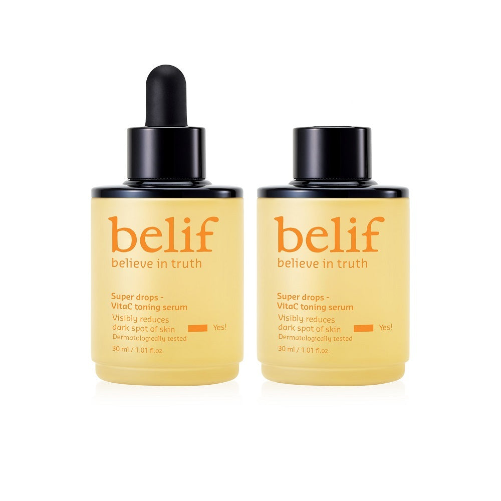 Belif Super Drops Vitamin C Toning Brightening Serum 30ml 2-pack