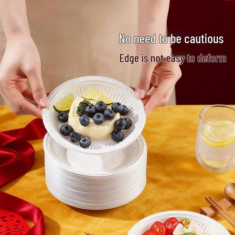 Meiliya Disposable Embossed Plastic Plates