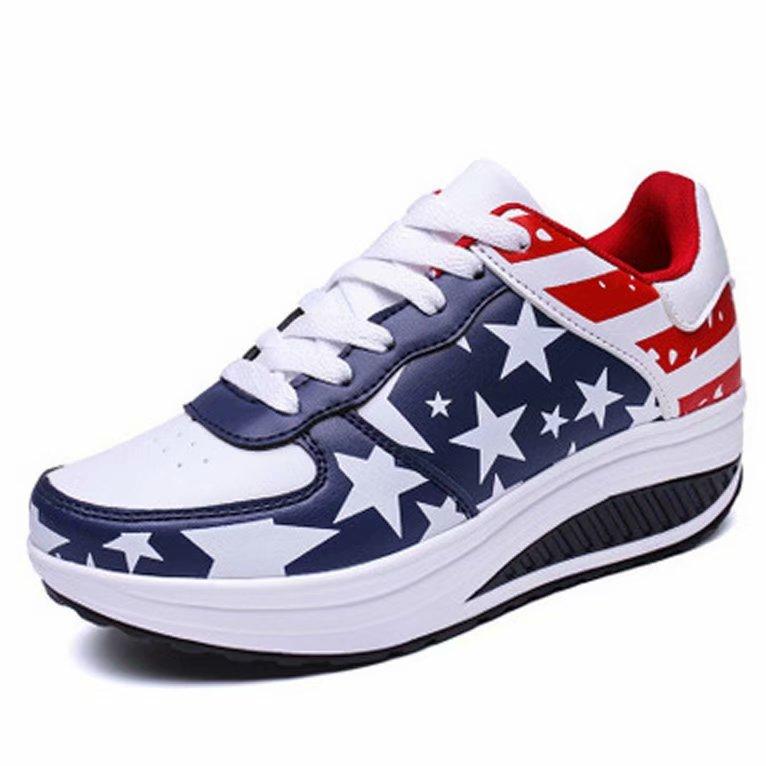 

Кроссовки Дышащие водонепроницаемые туфли на танкетке Вулканизированная обувь на платформе Кроссовки Кожаная повседневная обувь Теннис 43 темно-синий