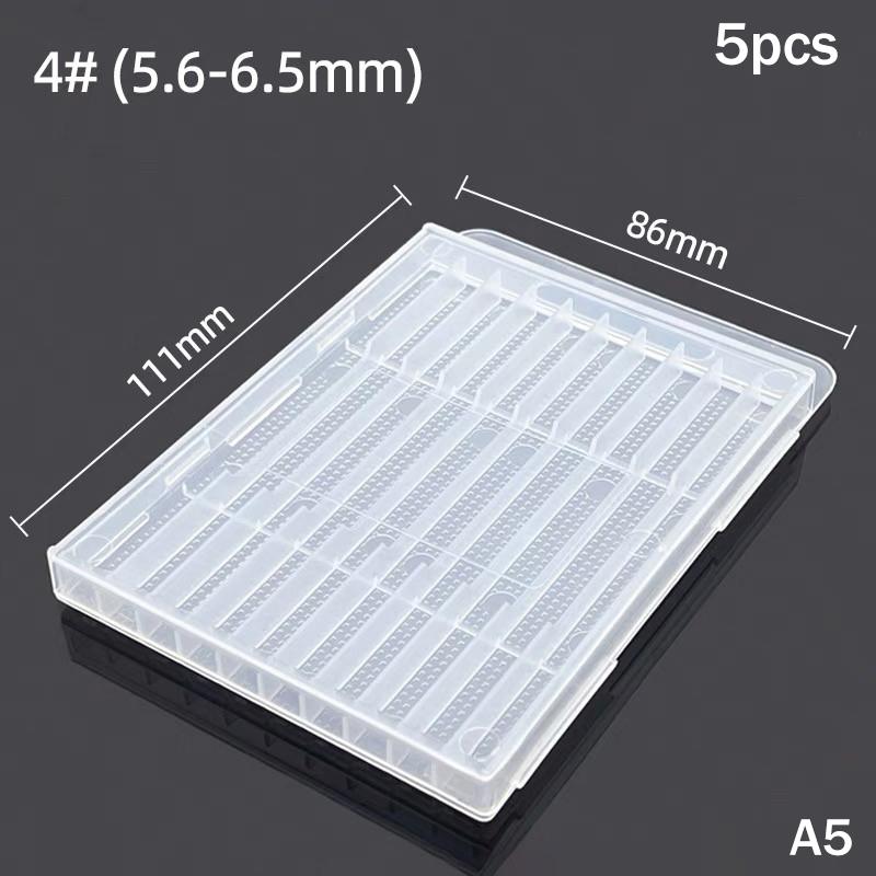 5Pcs Twist Drill Empty Box Storage Boxes Plastic Toolbox Tools Accessories Woodworking Drill Bits Transparent Plastic Boxes