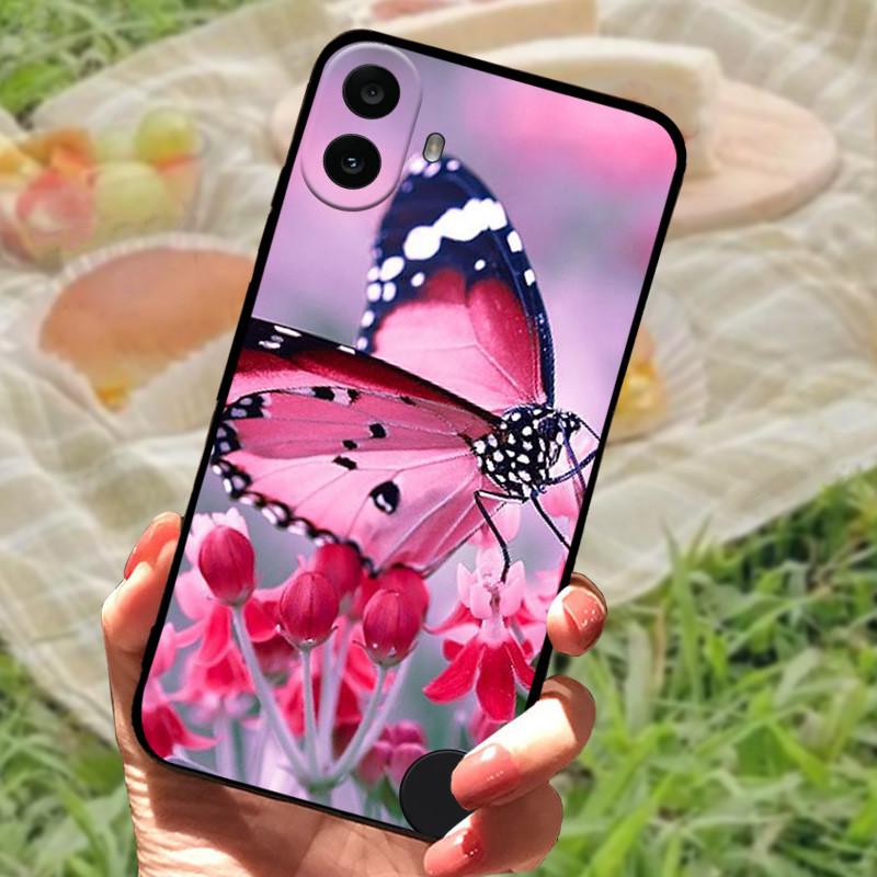 For Nothing CMF Phone 1 Case Soft Silicone Anti-fall Shockproof Black Bumper Coque Protective Cover For Nothing CMF Phone1 Capa
