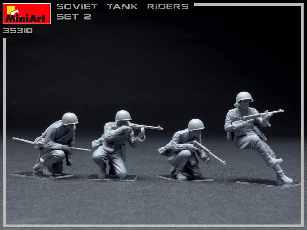 Miniart Soviet Infantry Tank Crew Set 2 Plastic Model Kit MA35310 1/35 (4 Figures)