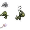 Unique Shark Dinosaur Keychain Hanging Ornament Crafted From Sturdy Plastic For Fun