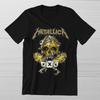 METALLICA Skull Design  Heavy Metal Rock Band Legend Ring Spun Cotton Tee Unisex T-Shirt