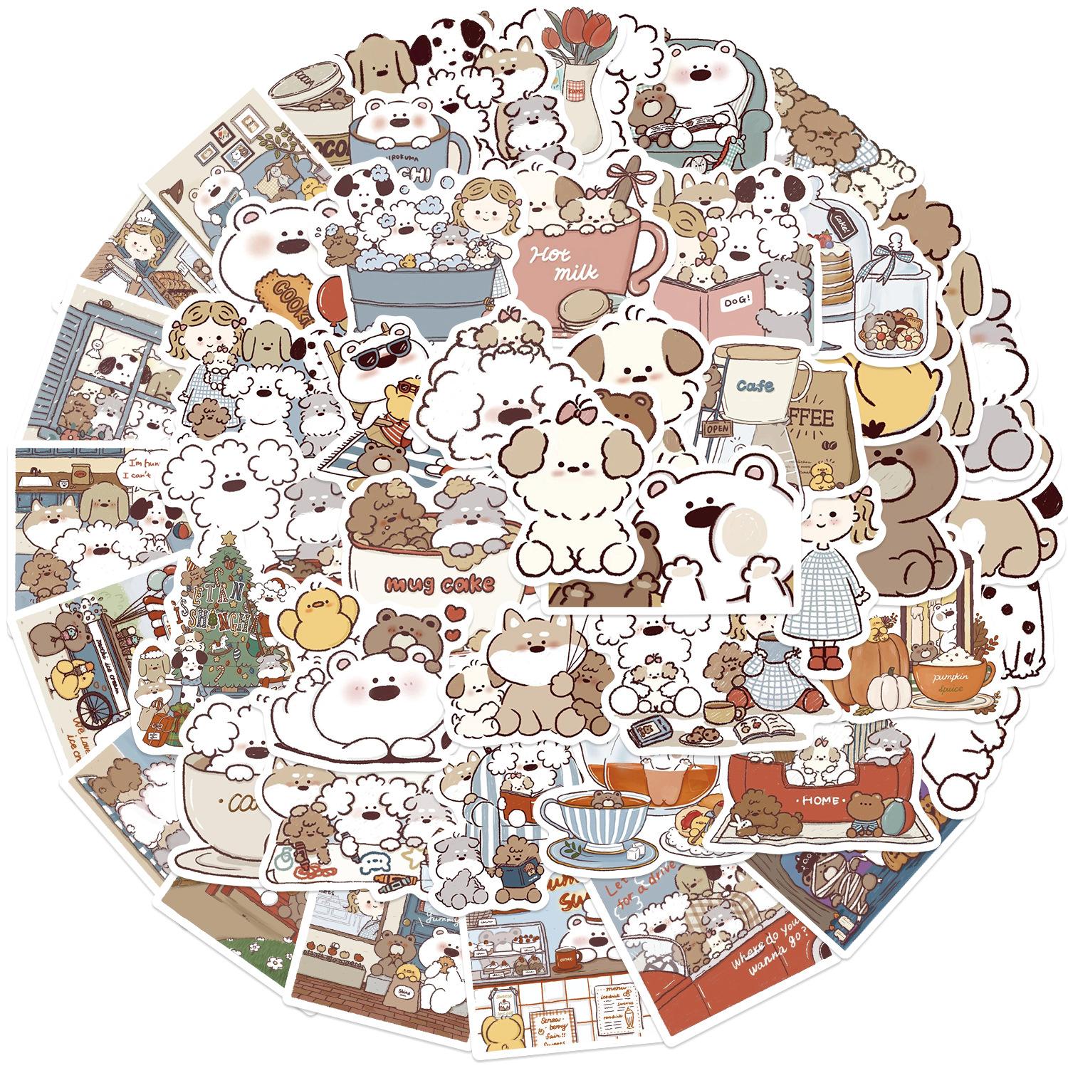 

50 Мультяшных Дудл Наклеек Гитара Блокнот Чемодан Сделай Сам Водонепроницаемые Наклейки