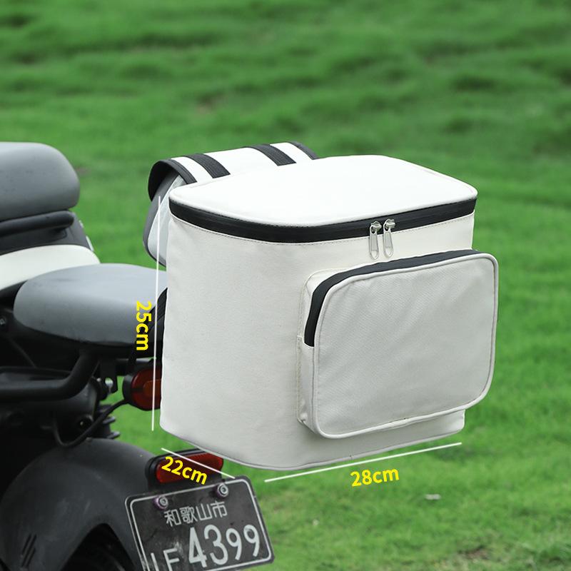 Electric Bike Helmet Hanging Bag Large Electric Bike Waterproof Front Pocket Storage Hanging Bag Artifact Raincoat Covering Bag