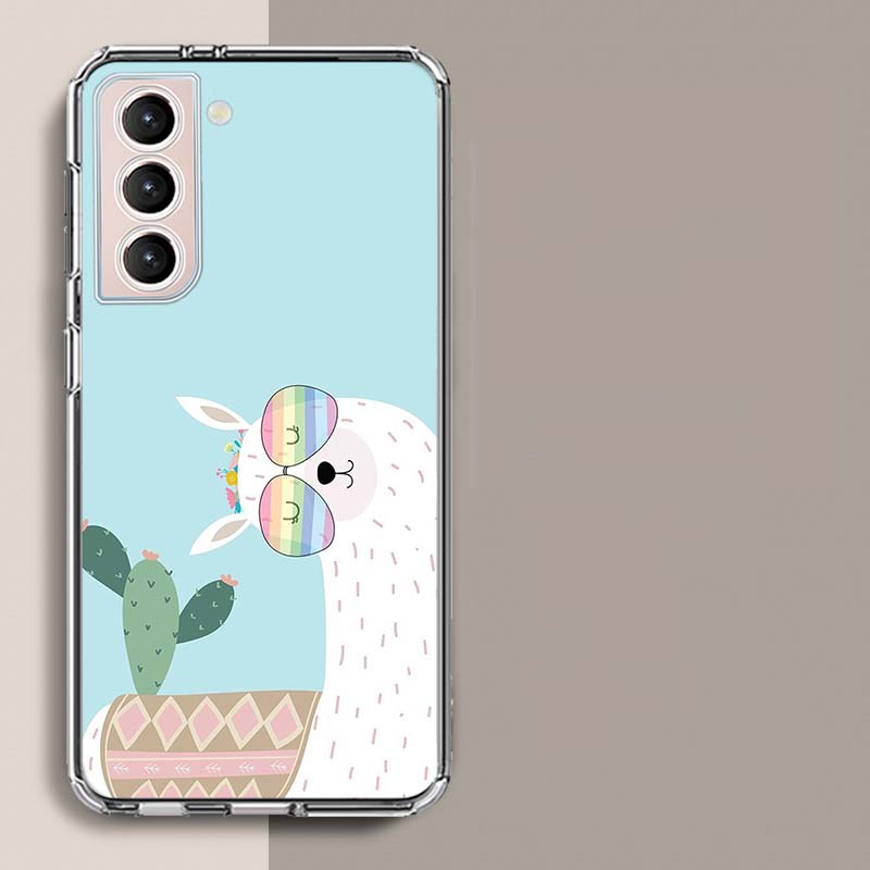 

Cute, Naughty, Cool Alpaca Phone Case For Samsung S25+ Edge Galaxy S24 FE S23 Ultra Capa Shell S22+ S21 Plus S20 FE Cover Silico Samsung S23 FE