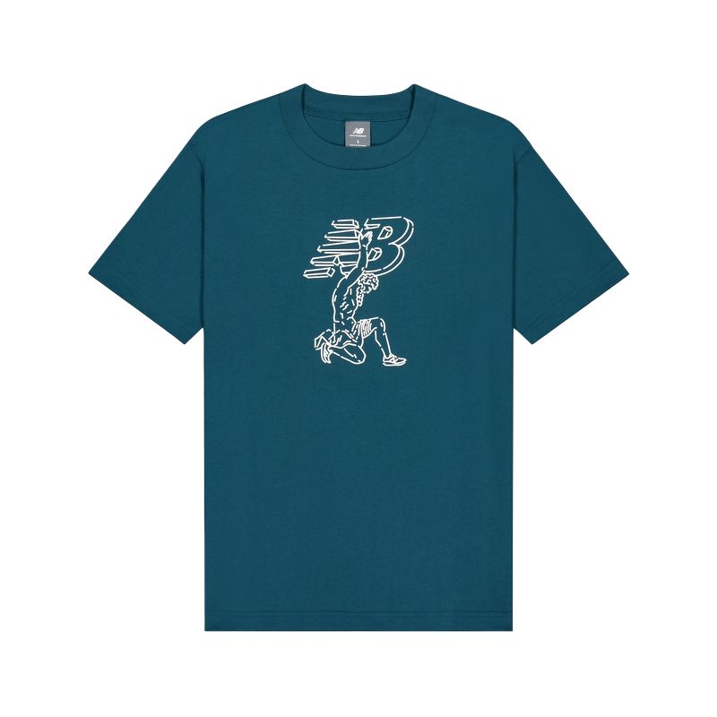 New Balance SS25 T Shirt Men s Blue Green MT51978-DOE L 175
