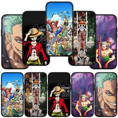 Case for Samsung Galaxy S25 S24 S23 iPhone 16 15 Xiaomi Redmi Note 14 13 12 16E 8 X 11 Pro Max XR OPPO Moto Roronoa Zoro Cartoon Luffy One Piece Cover