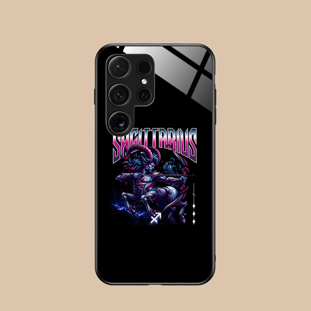 Zodiac Sign Sagittarius Phone Case for Samsung Galaxy A56 55 54 53 52 51 36 35 34 23 16 15 5G Glass Cover Cellphones Luxury
