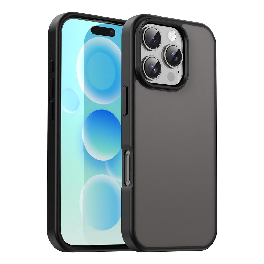 For iPhone 16 Pro Case Skin Touch Matte Anti Drop TPU PC Phone Back Cover