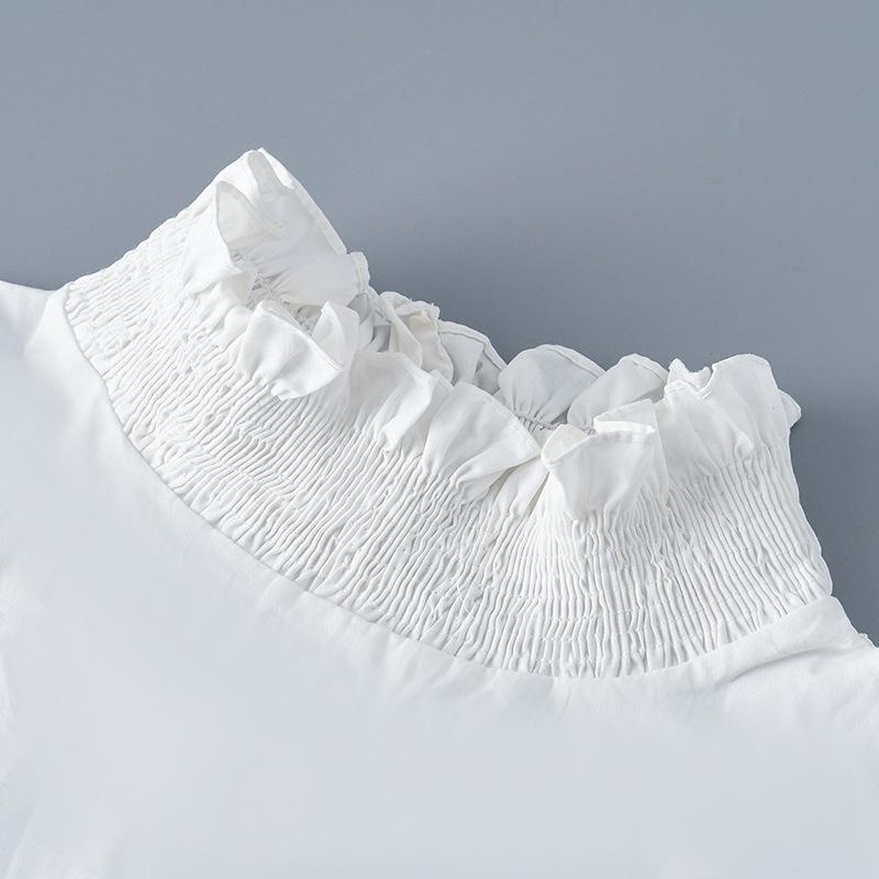 Fashion Shirt Fake Collar+Fake Sleeve Set for Women and Mens Cotton Half Shirt Detachable Collar Fake Cuff Decorative