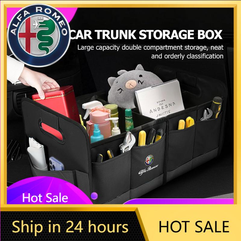 Car Stickers For Alfa Romeo Car Trunk Storage Bag Organizer Tidying Box Auto Interior Accessories For Alfa Romeo 159 Giulietta 1