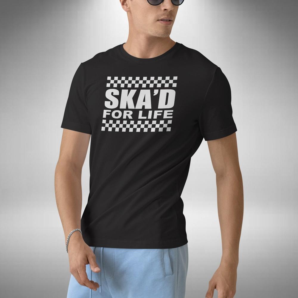 

SKA D For Life T-Shirt SKA 2 Tone Reggae Rudeboy Skinhead Sizes Small to 5XL 3XL