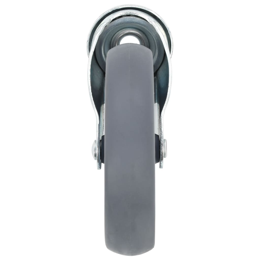 Vidaxl 8 Skrętnych Kółek Z Otworem Na Śrubę, 125 Mm