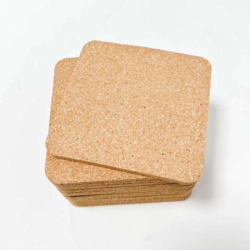 Runder Anti-Rutsch-Kork-Untersetzer mit einfachem druckbarem Muster für Büro oder Couchtisch