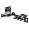 5/20pcs Type-C USB Jack 3.1 Type-C 2/4 Pin Female Connector Jack Charging Port USB 3.1 Type C Socket with Fixing Plate